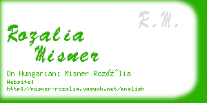 rozalia misner business card